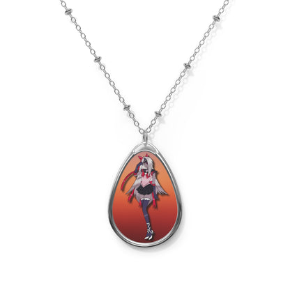 Space Warrior Vaggie Oval Necklace