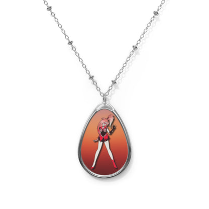 Space Warrior Cherri Bomb Oval Necklace