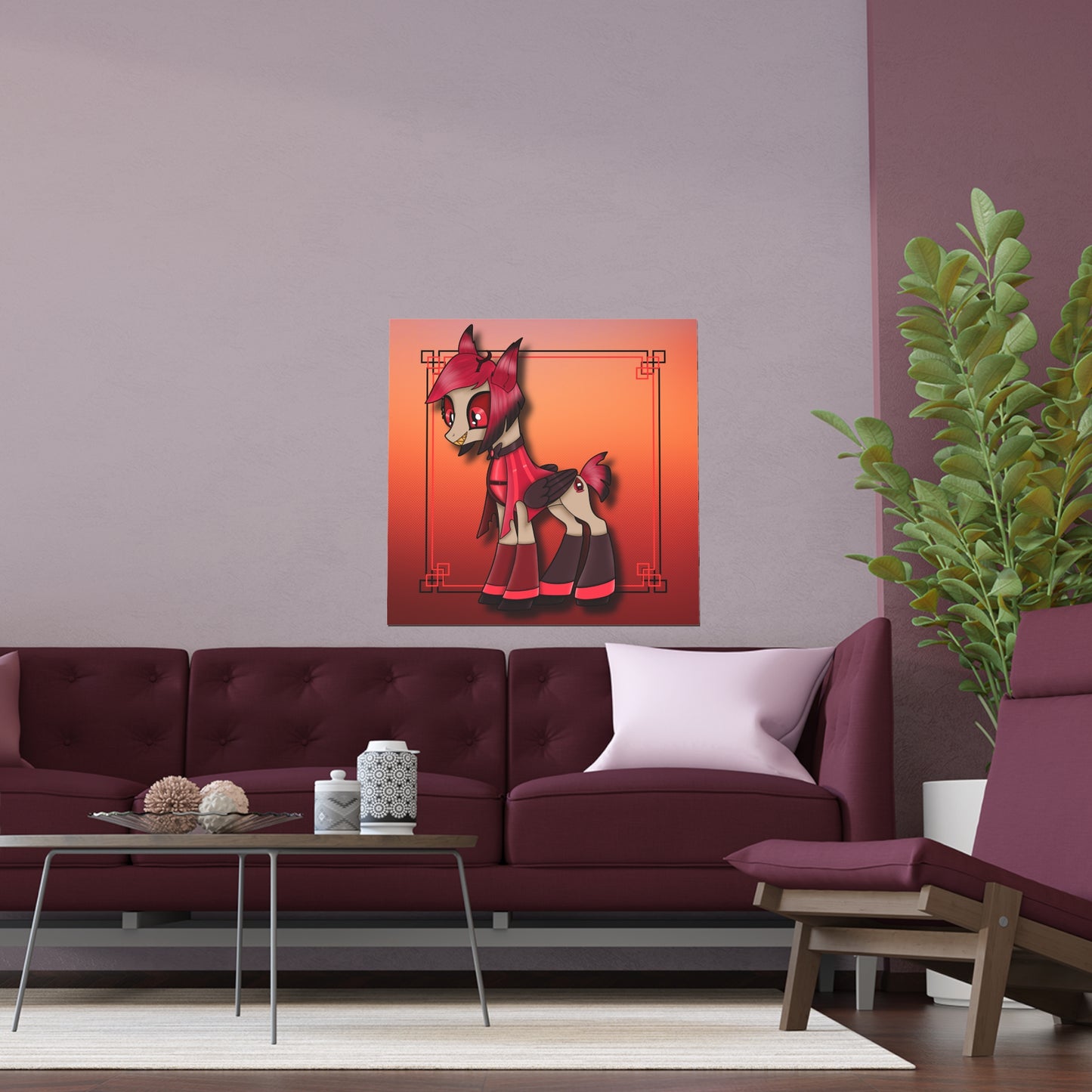 Pony Alastor Indoor and Outdoor Silk Posters