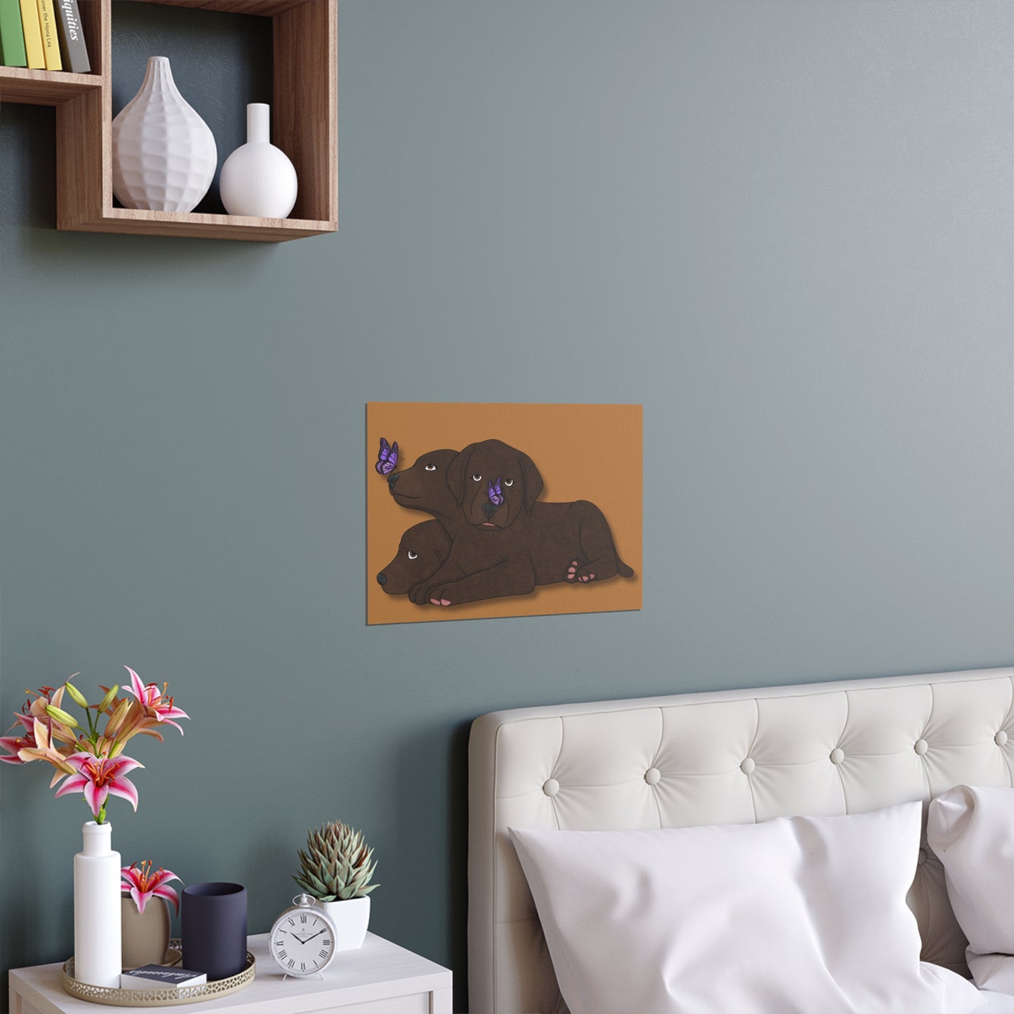 Cerberus Puppy Indoor and Outdoor Silk Posters