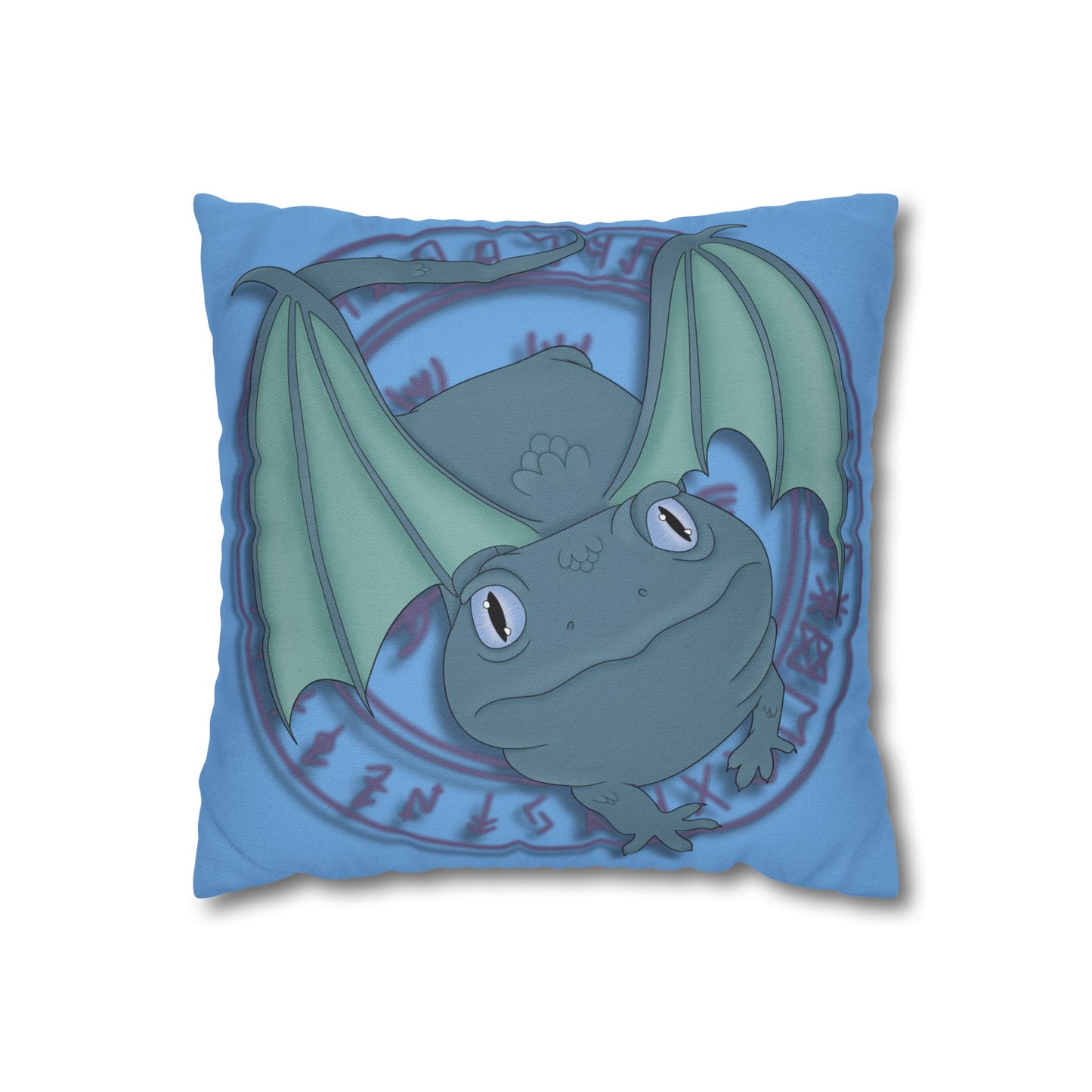 Baby Dragon Spun Polyester Square Pillowcase