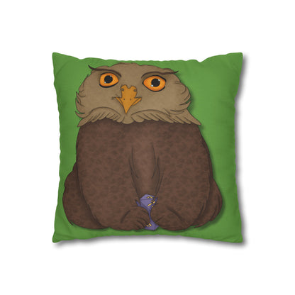 Owlbear Cub Spun Polyester Square Pillowcase