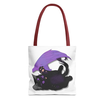 Winged Kitten Tote Bag