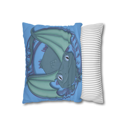 Baby Dragon Spun Polyester Square Pillowcase