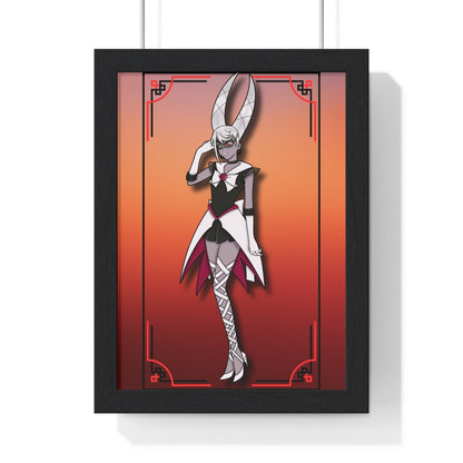 Space Warrior Carmilla Vertical Framed Poster