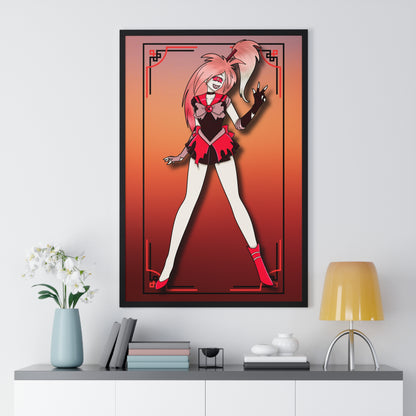 Space Warrior Cherri Bomb Vertical Framed Poster