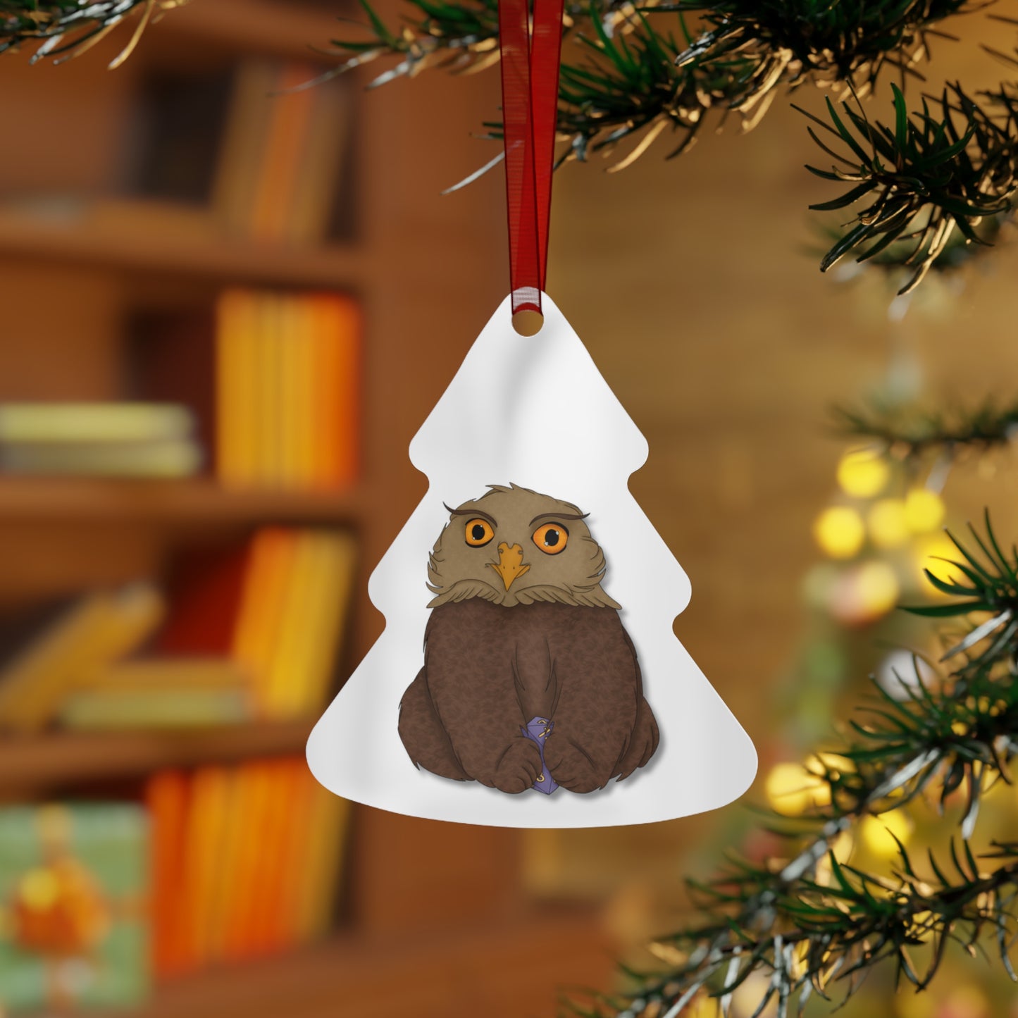 Owlbear Cub Metal Ornaments