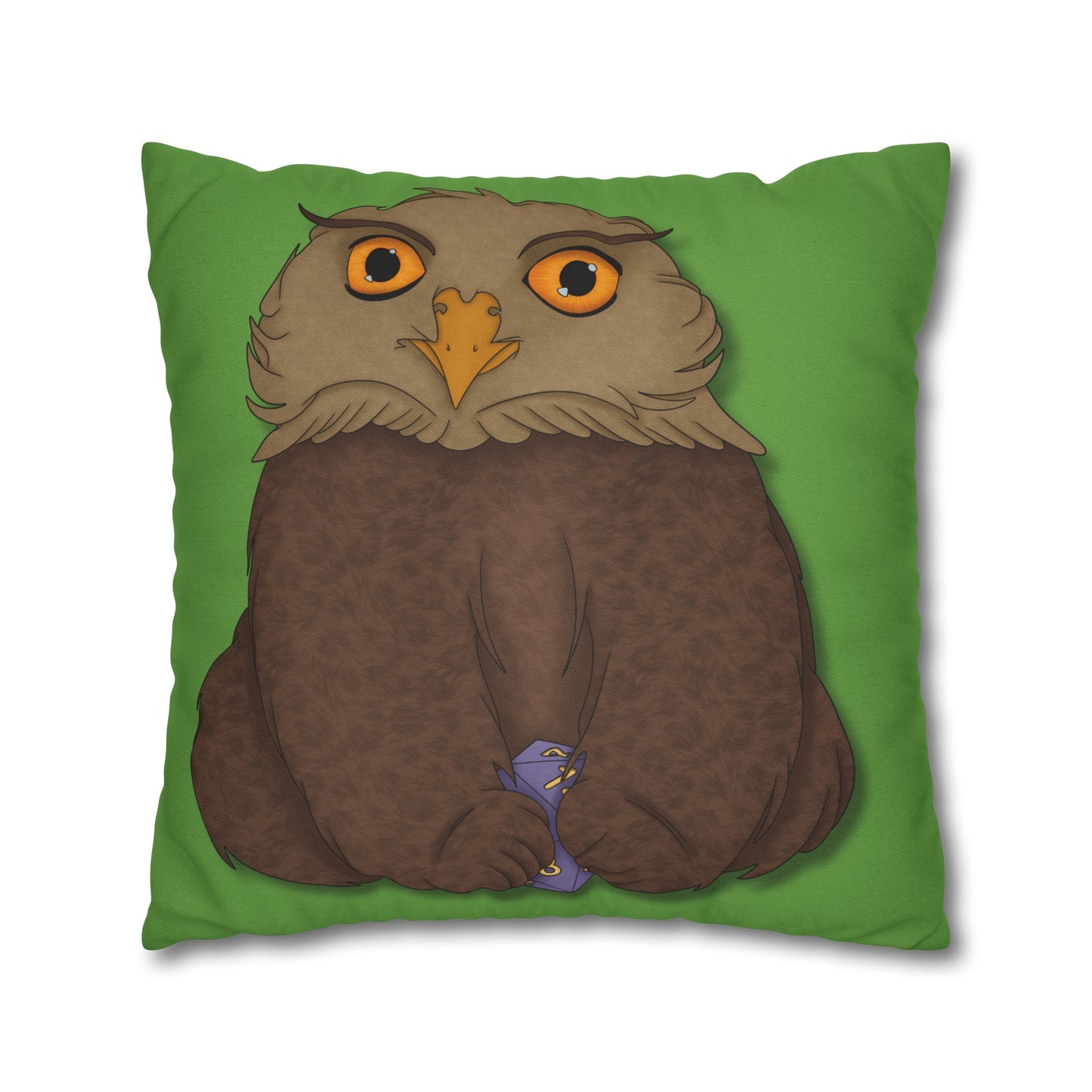 Owlbear Cub Spun Polyester Square Pillowcase