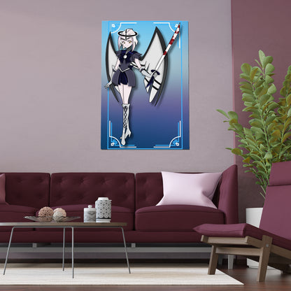 Space Warrior Lute Indoor and Outdoor Silk Posters