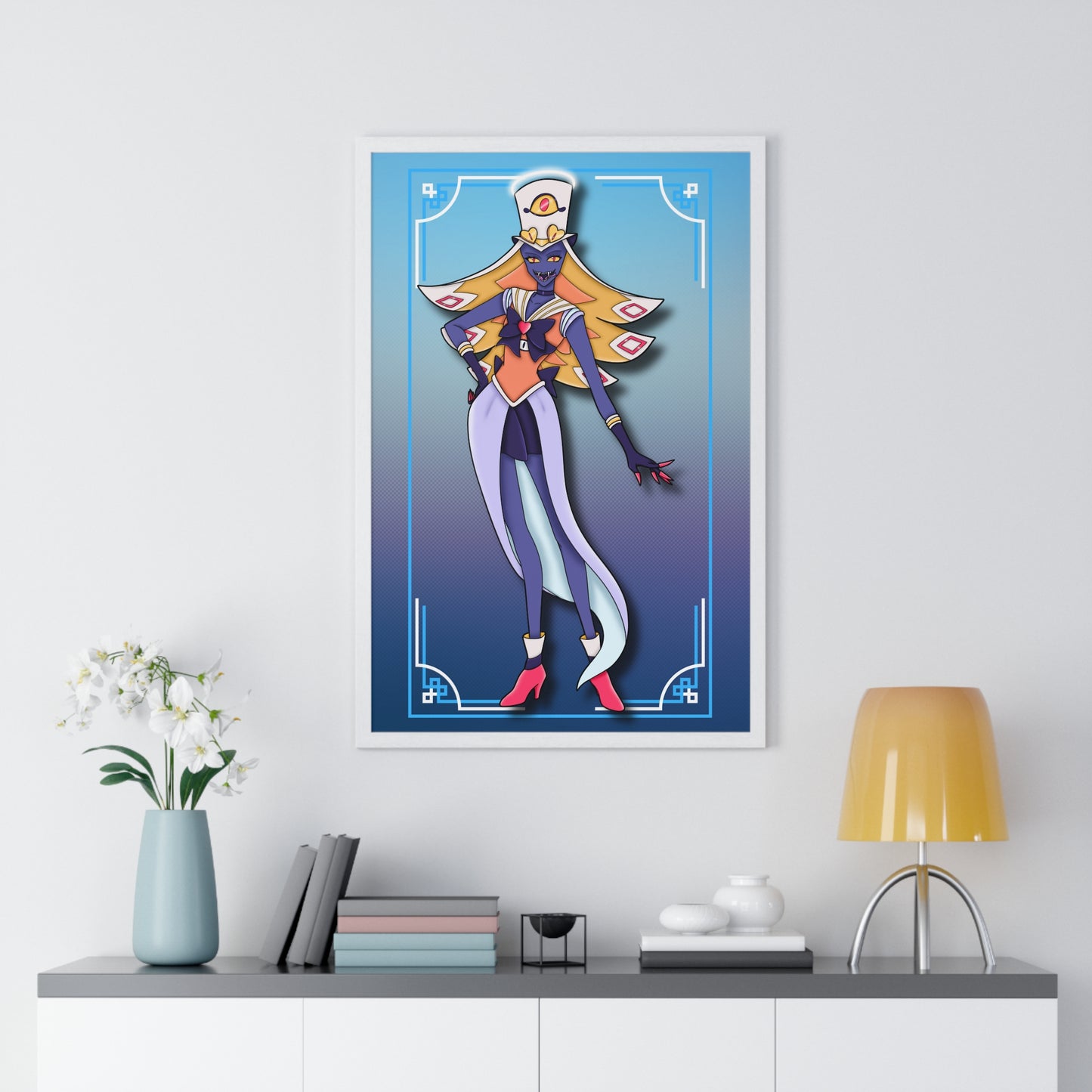 Space Warrior Sir Pentious Vertical Framed Poster