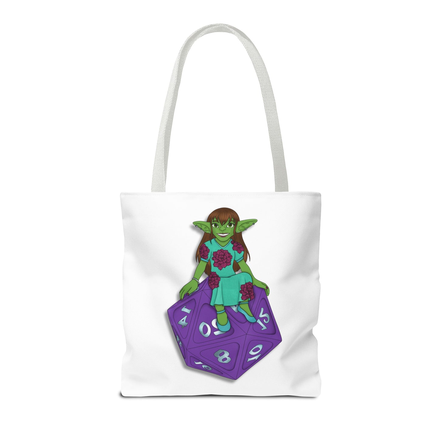 Goblin on a d20 Tote Bag