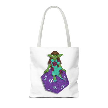 Goblin on a d20 Tote Bag