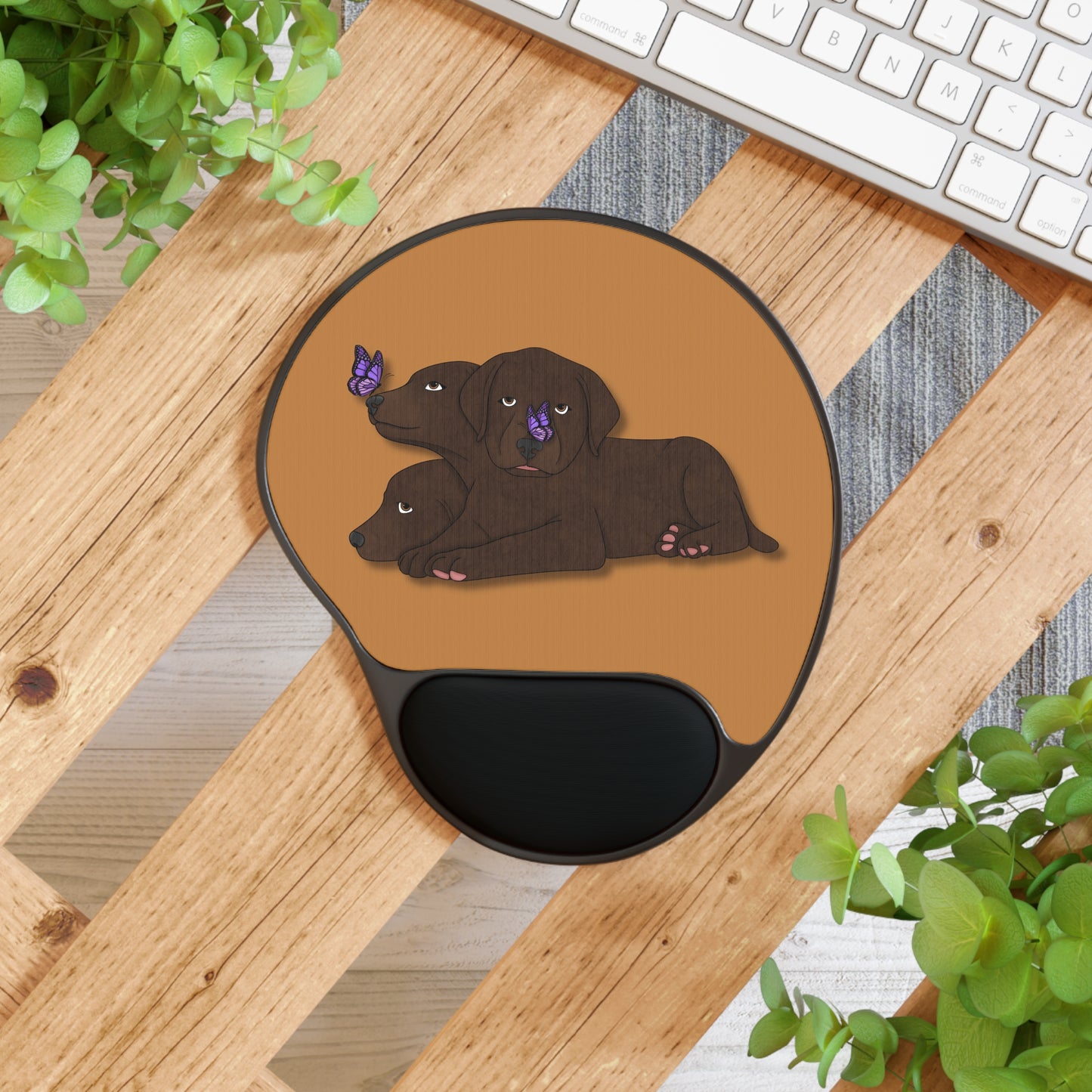 Cerberus Puppy Mouse Pad With Wrist Rest