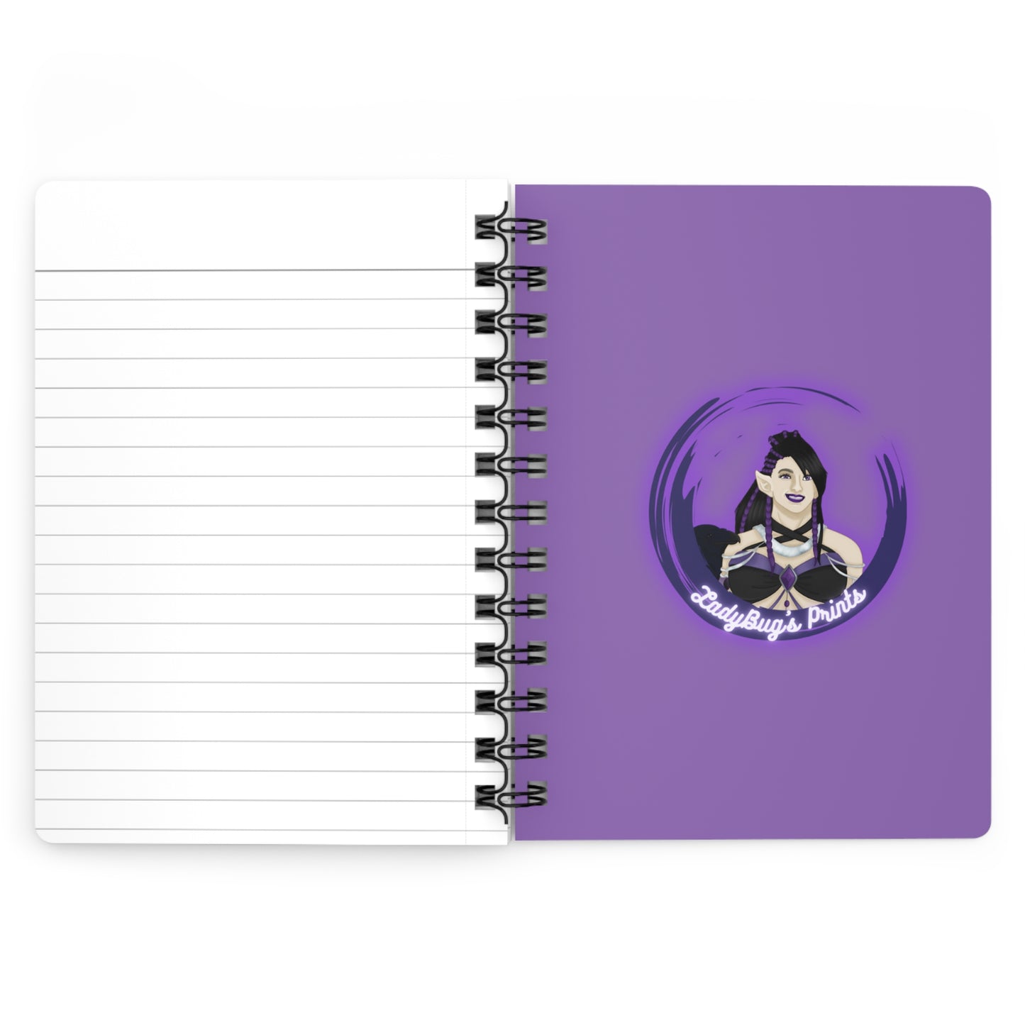 Winged Kitten Spiral Bound Journal