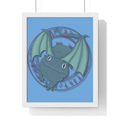 Baby Dragon Vertical Framed Poster