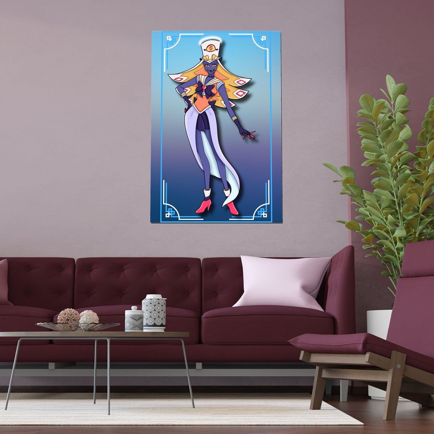 Space Warrior Sir Pentious Indoor and Outdoor Silk Posters