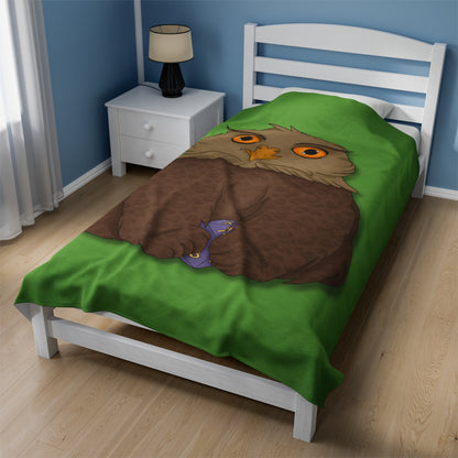 Owlbear Cub Velveteen Plush Blanket