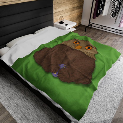 Owlbear Cub Velveteen Plush Blanket