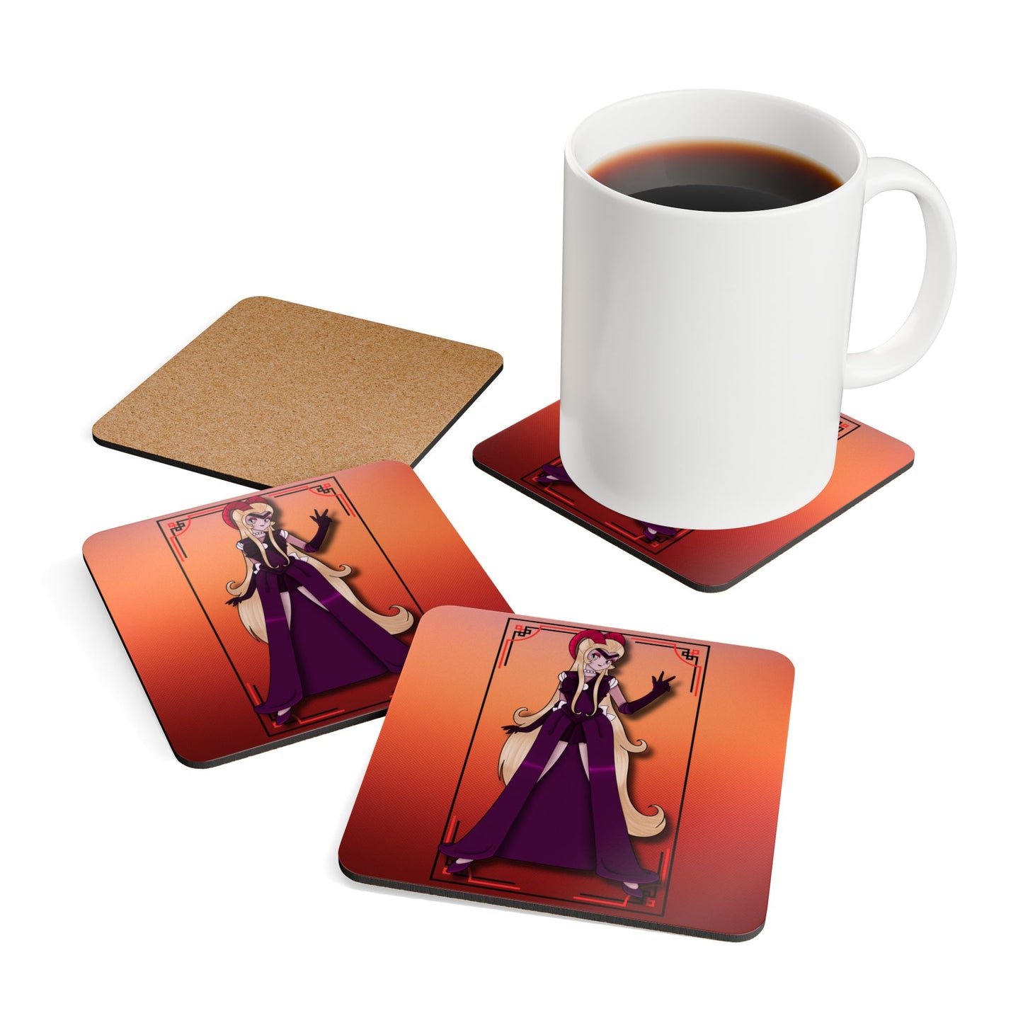 Space Warrior Lilith Corkwood Coaster Set