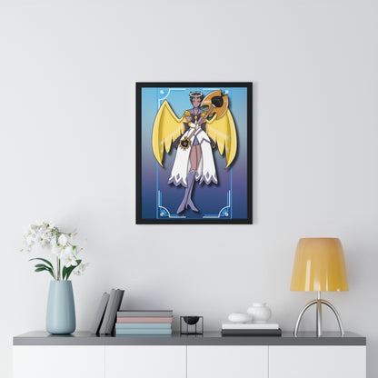 Space Warrior Adam Vertical Framed Poster