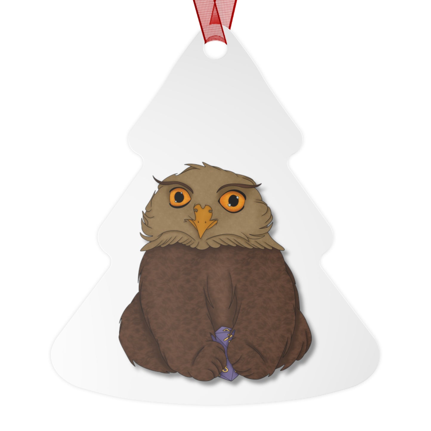 Owlbear Cub Metal Ornaments