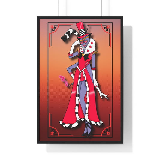 Space Warrior Valentino Vertical Framed Poster