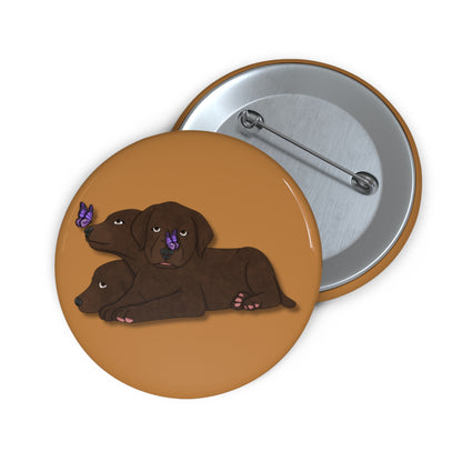 Cerberus Puppy Pin Buttons