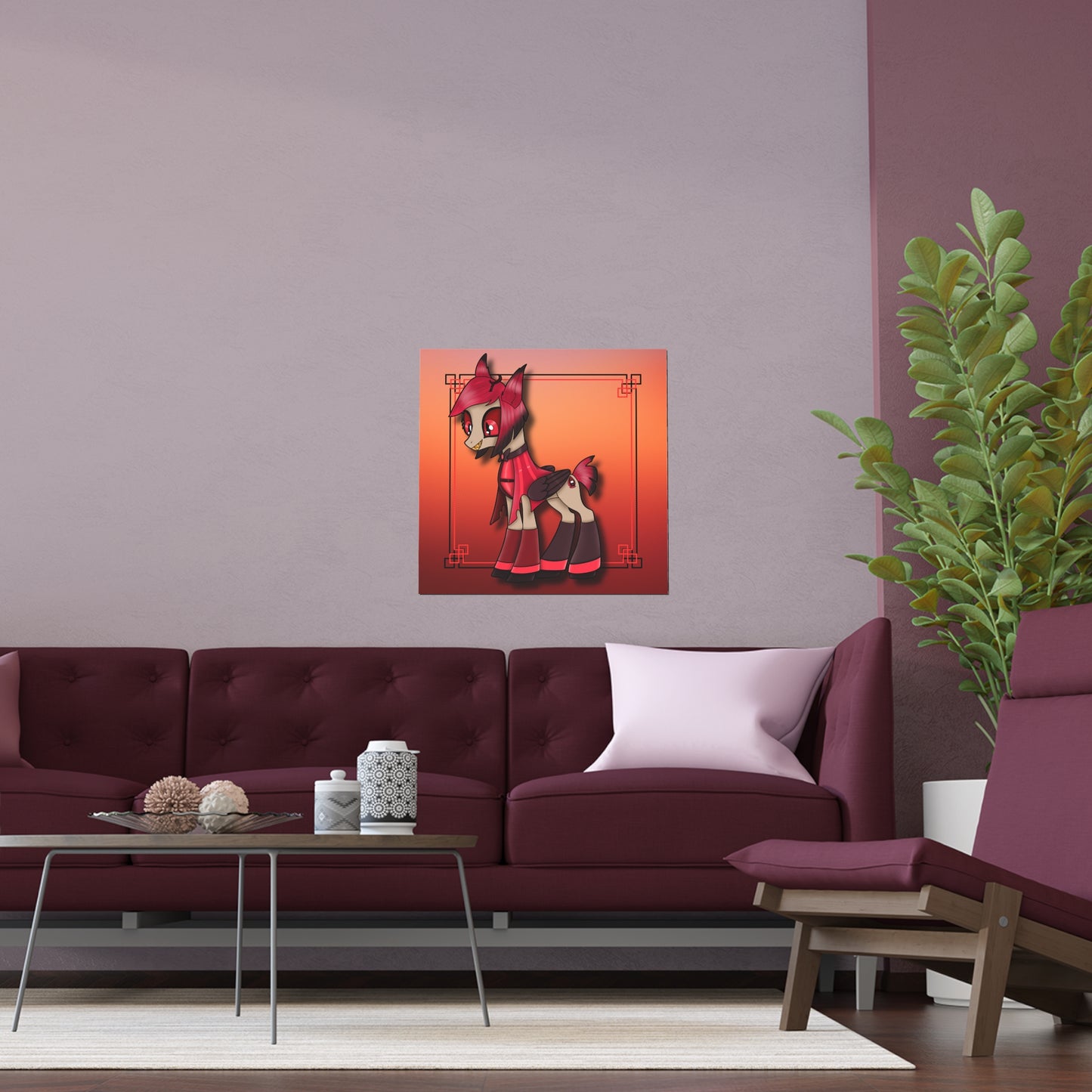 Pony Alastor Indoor and Outdoor Silk Posters