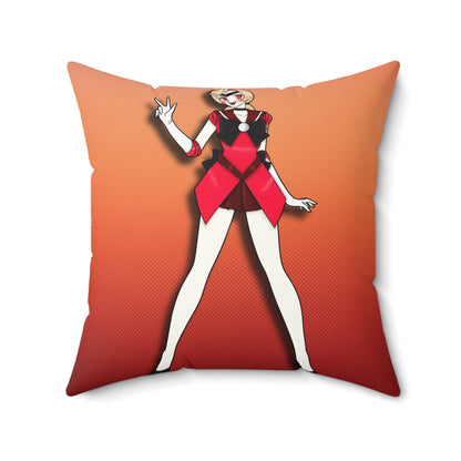 Space Warrior Charlie Spun Polyester Square Pillow