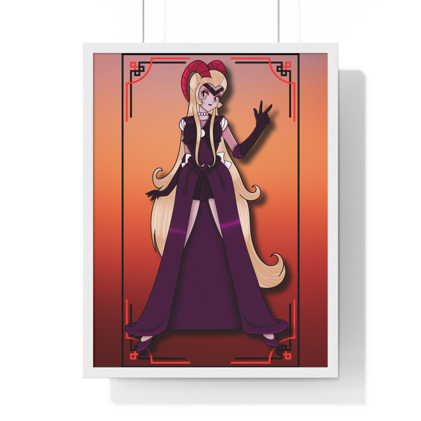 Space Warrior Lilith Vertical Framed Poster