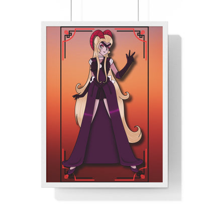 Space Warrior Lilith Vertical Framed Poster