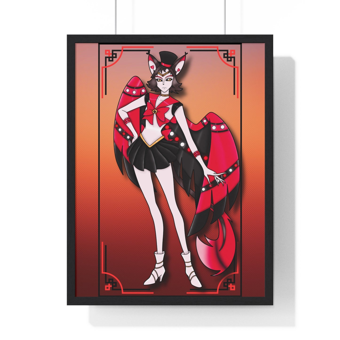 Space Warrior Husk Vertical Framed Poster