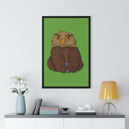 Owlbear Cub Vertical Framed Poster