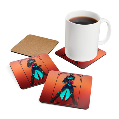 Space Warrior Vox Corkwood Coaster Set