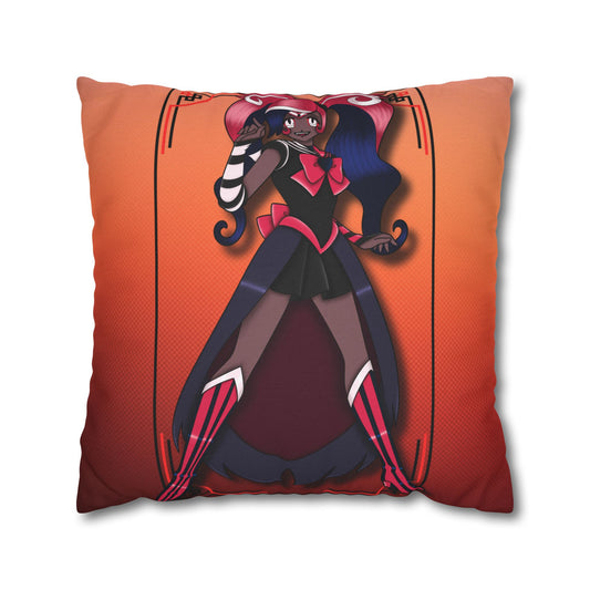 Space Warrior Velvette Spun Polyester Square Pillowcase