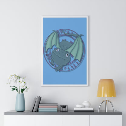 Baby Dragon Vertical Framed Poster