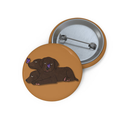 Cerberus Puppy Pin Buttons