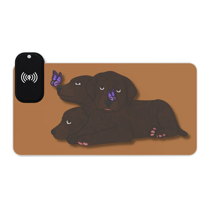 Cerberus Puppy LED Gaming Mouse Pad