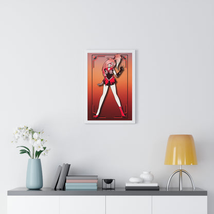 Space Warrior Cherri Bomb Vertical Framed Poster