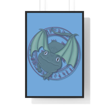 Baby Dragon Vertical Framed Poster