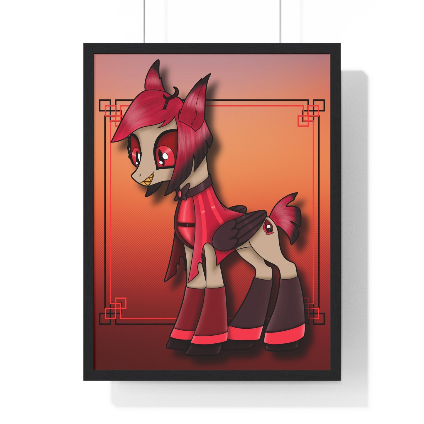 Pony Alastor Vertical Framed Poster