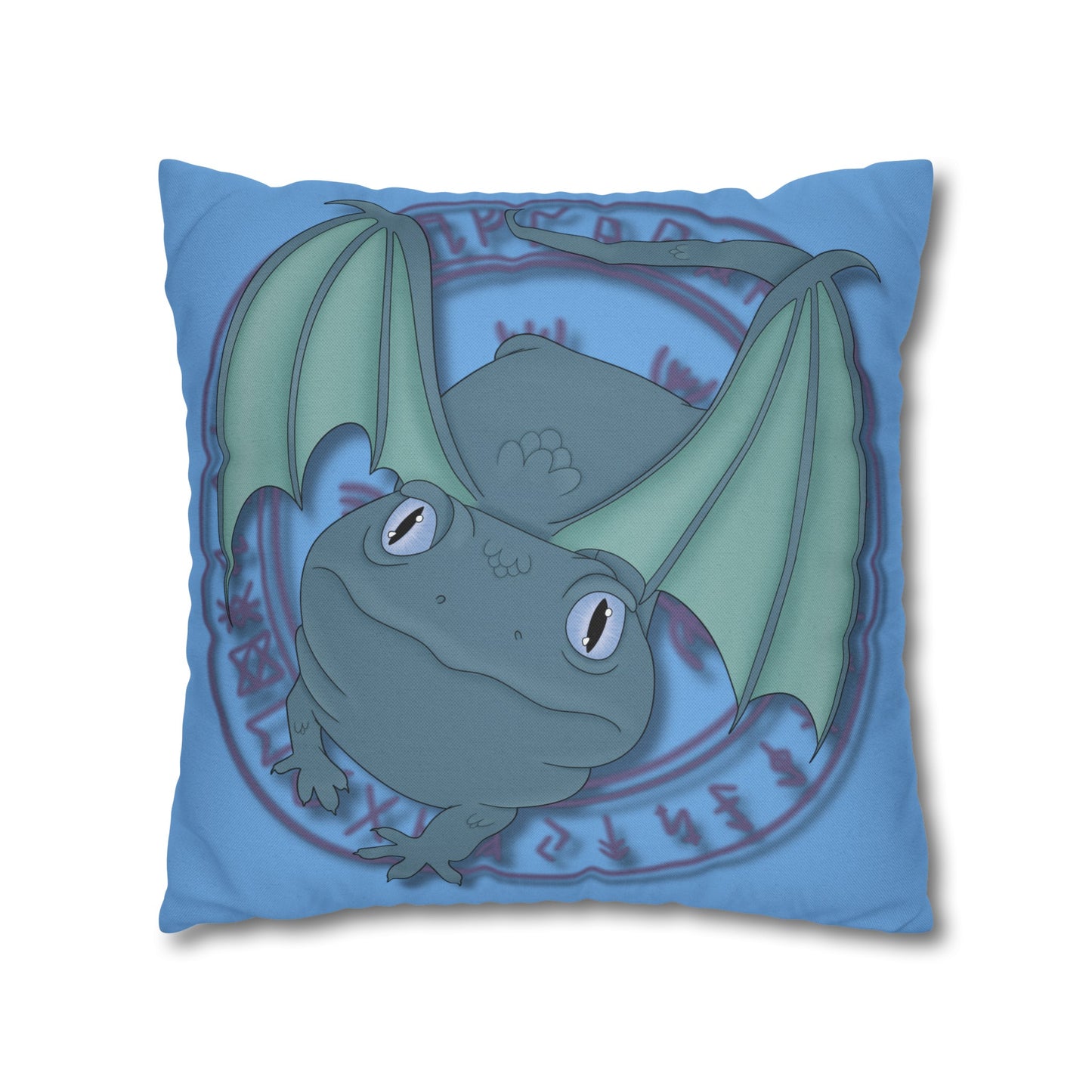 Baby Dragon Spun Polyester Square Pillowcase