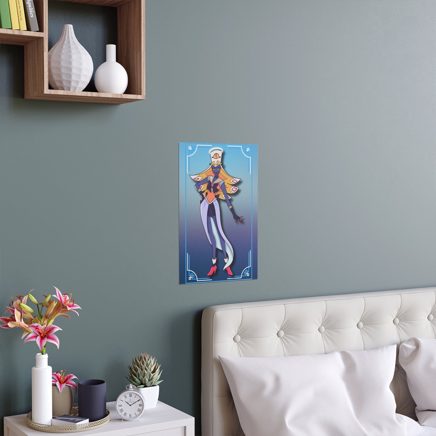 Space Warrior Sir Pentious Indoor and Outdoor Silk Posters