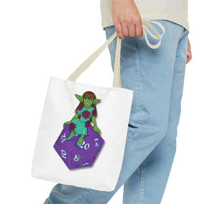 Goblin on a d20 Tote Bag