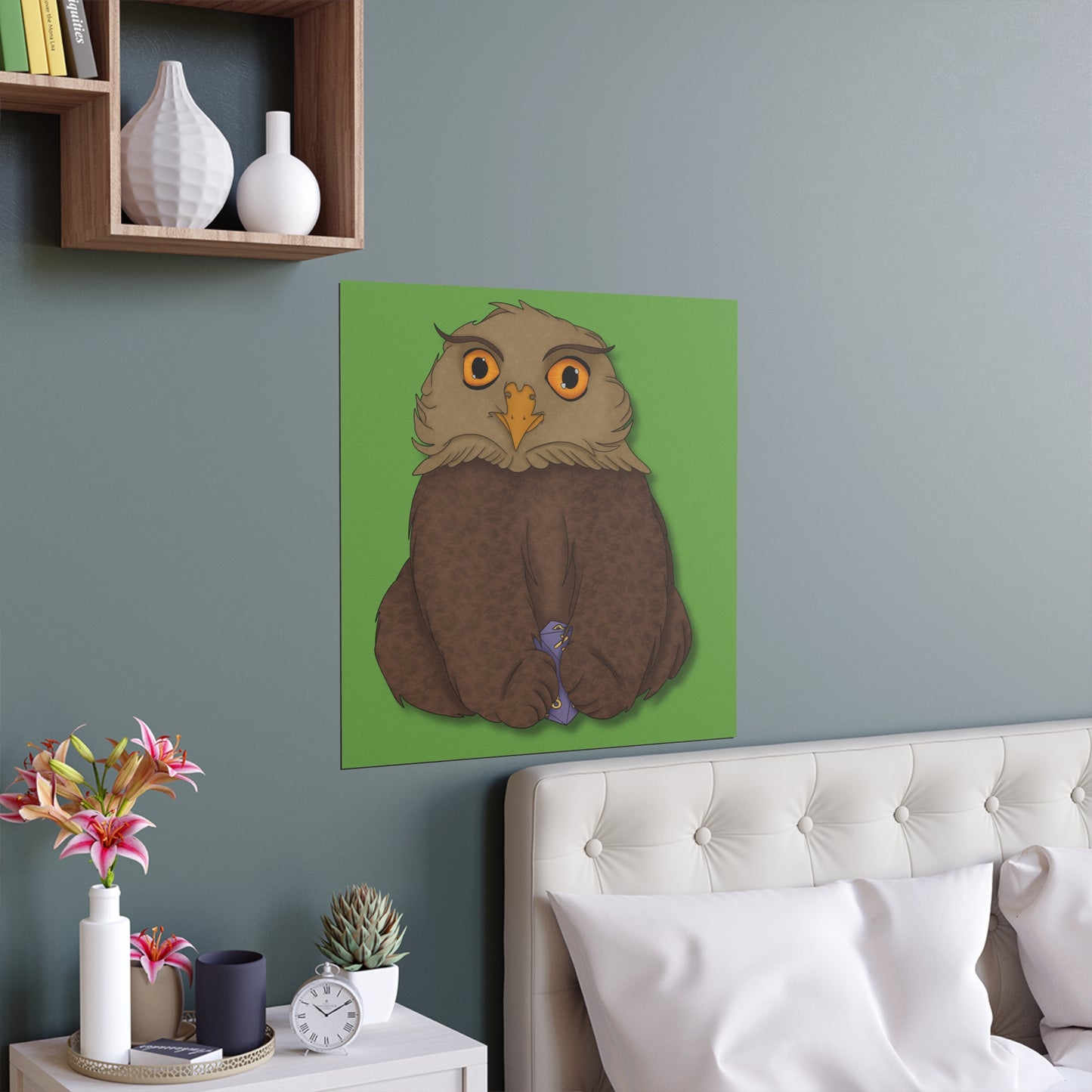 Owlbear Cub Indoor and Outdoor Silk Posters