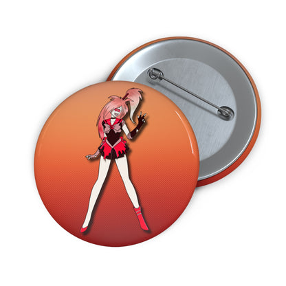 Space Warrior Cherri Bomb Pin Button