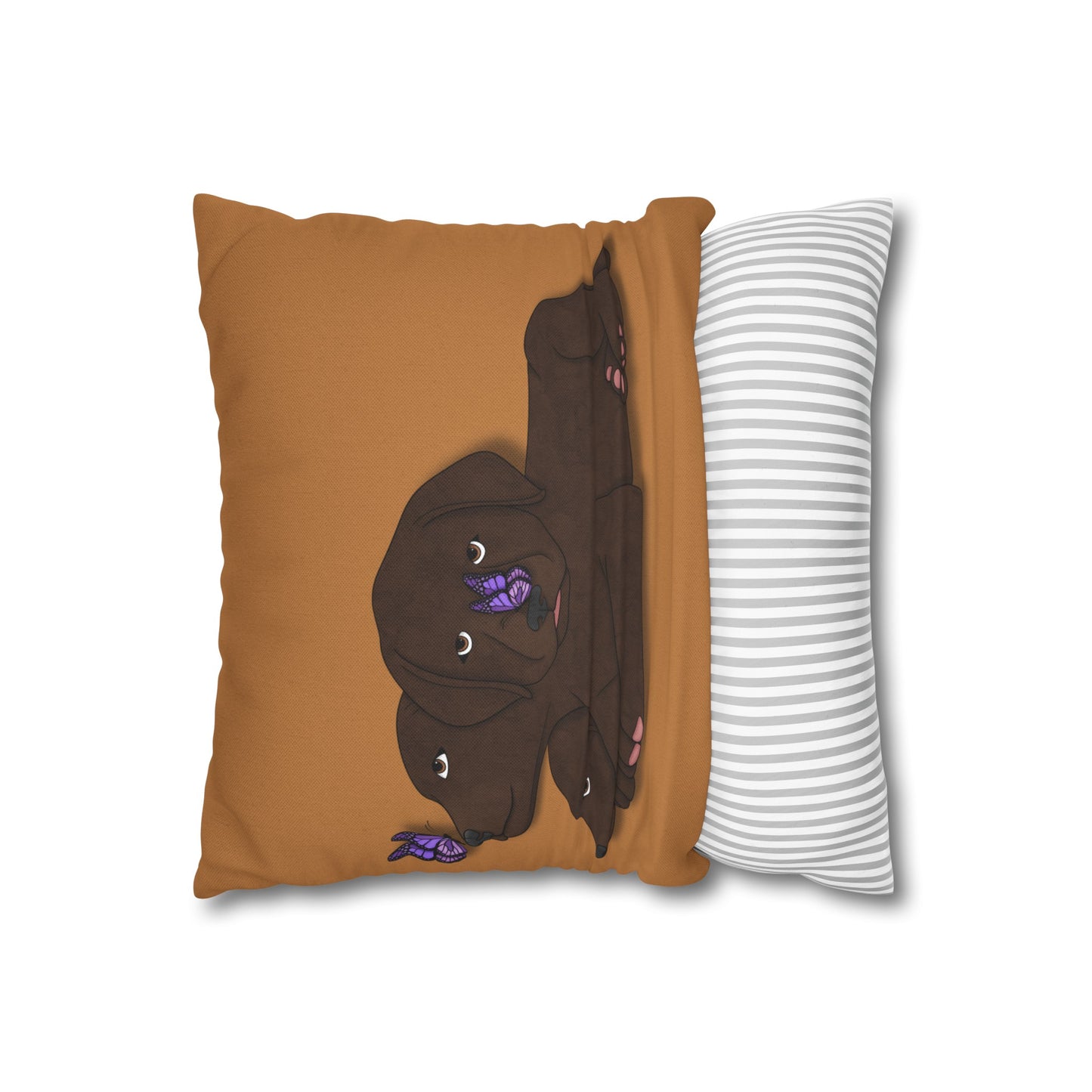 Cerberus Puppy Spun Polyester Square Pillowcase