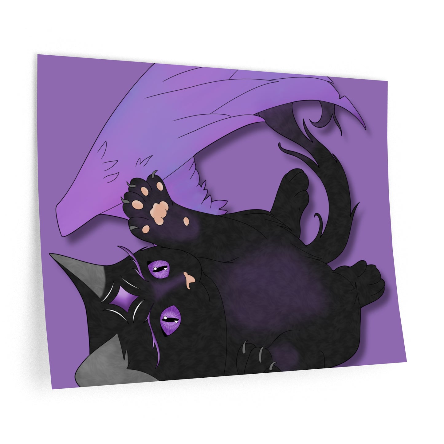 Winged Kitten Wall Decals