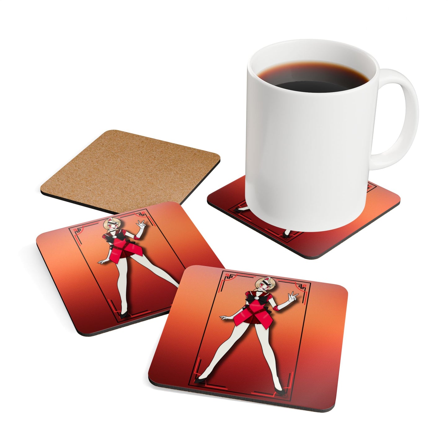 Space Warrior Charlie Corkwood Coaster Set