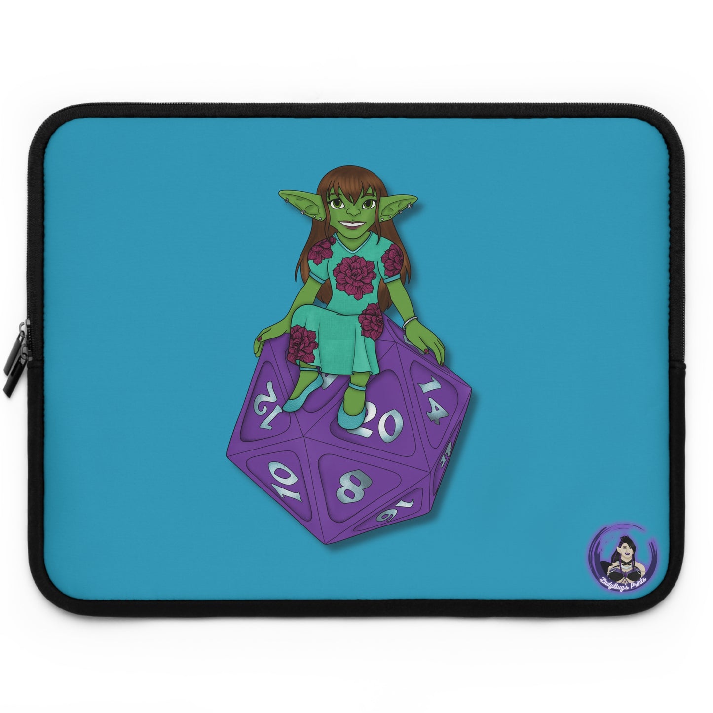 Goblin on a d20 Laptop Sleeve